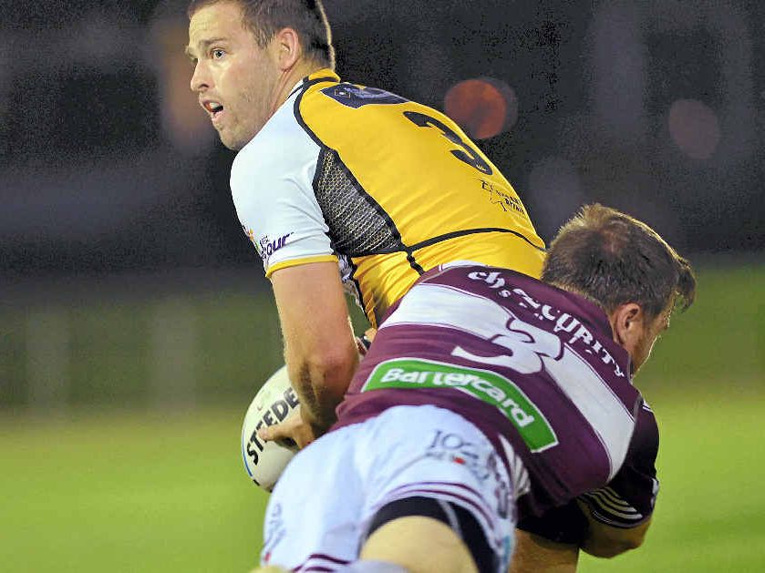 STAYING LOYAL: Rowan Klein with ball in a game against Burleigh.